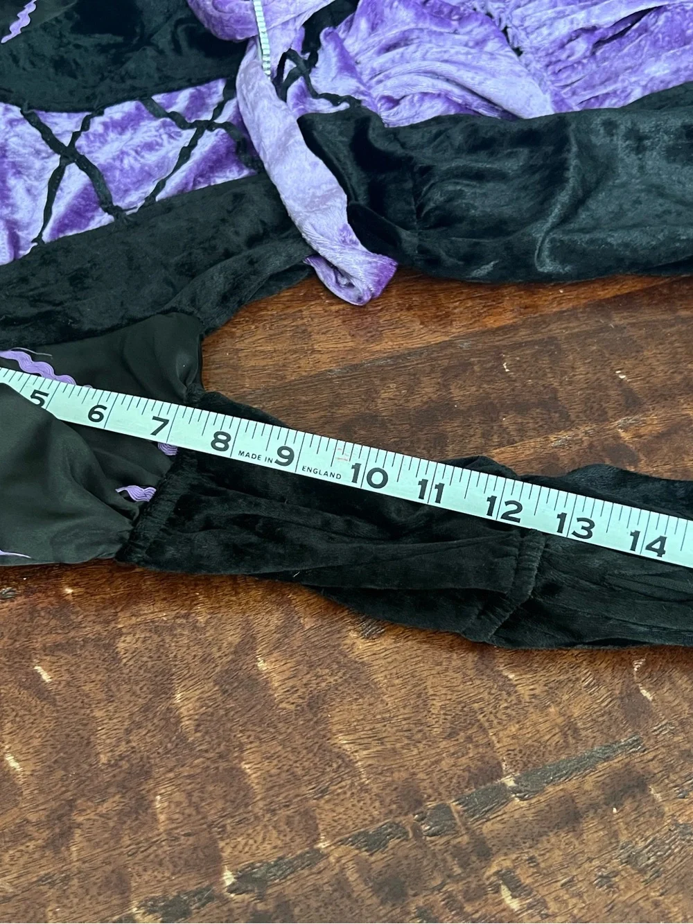 Kids Black and Purple Witch Costume Dress size 7/8